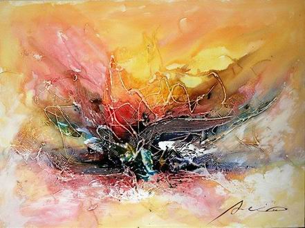 Abstract Color oil painting